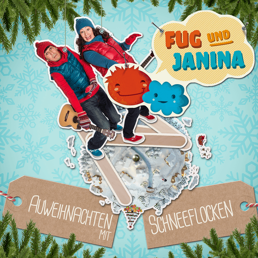 Auweihnachten mit Schneeflocken Cover